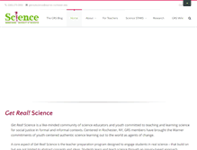 Tablet Screenshot of getrealscience.org